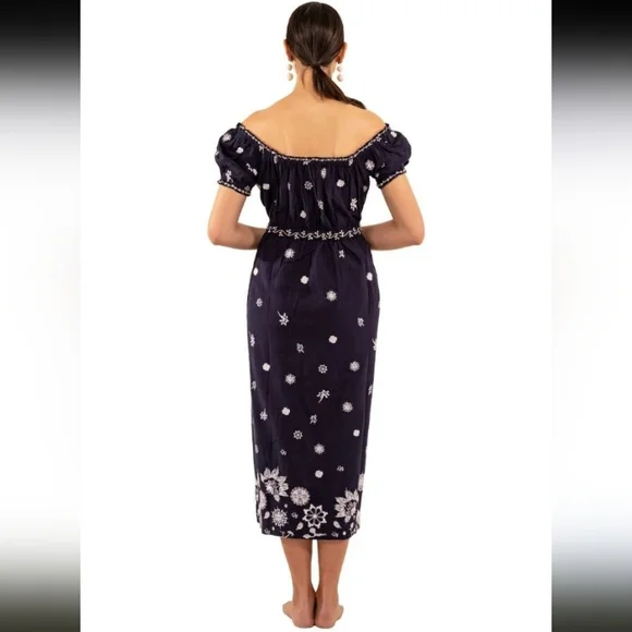 Gretchen Scott, Big Love Maxi Dress, Navy Blue, Size M - Picture 2 of 12